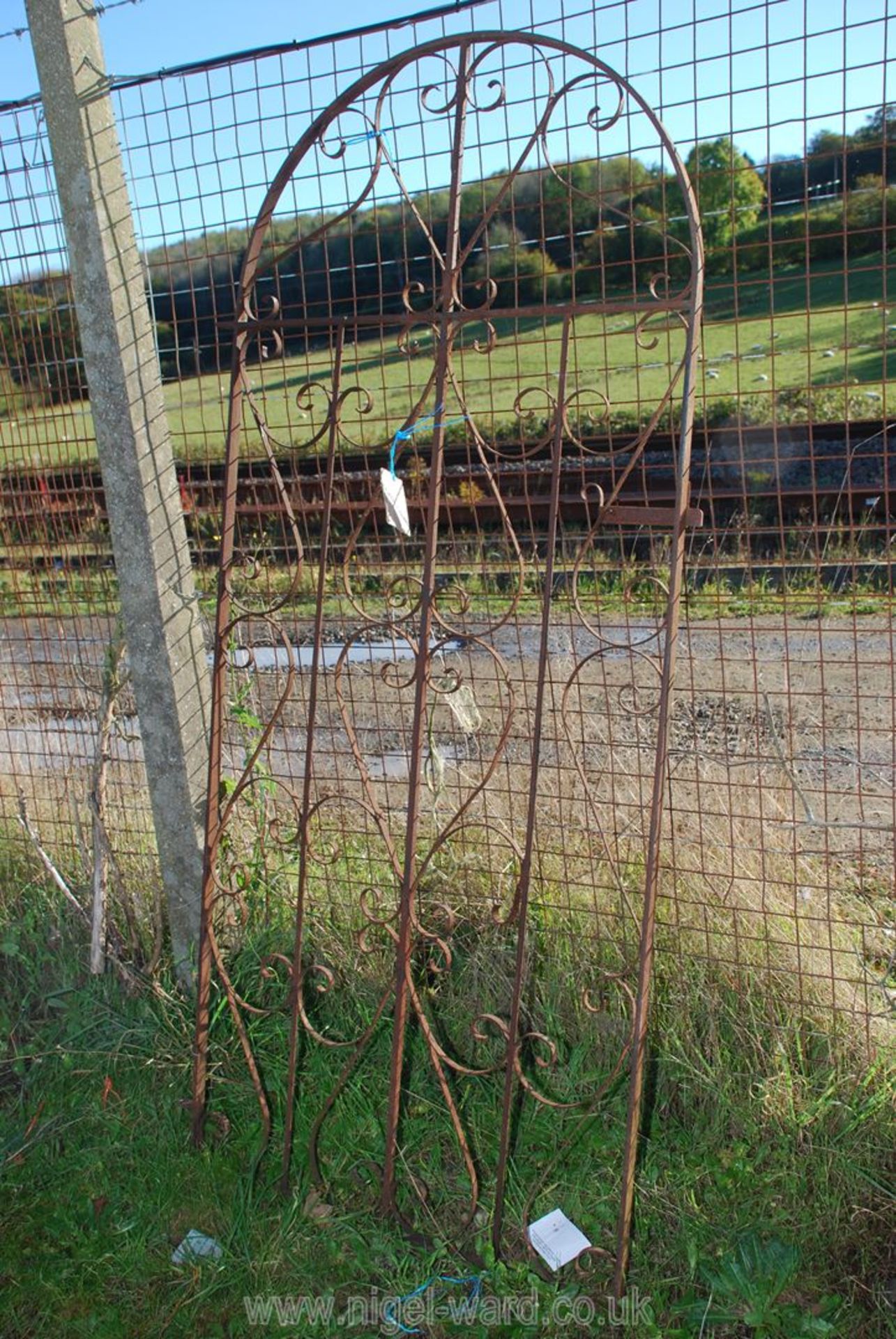 Metal garden gate