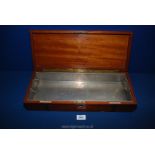 A Guys Hospital Mahogany bound sterilizing tray, circa 1900's,