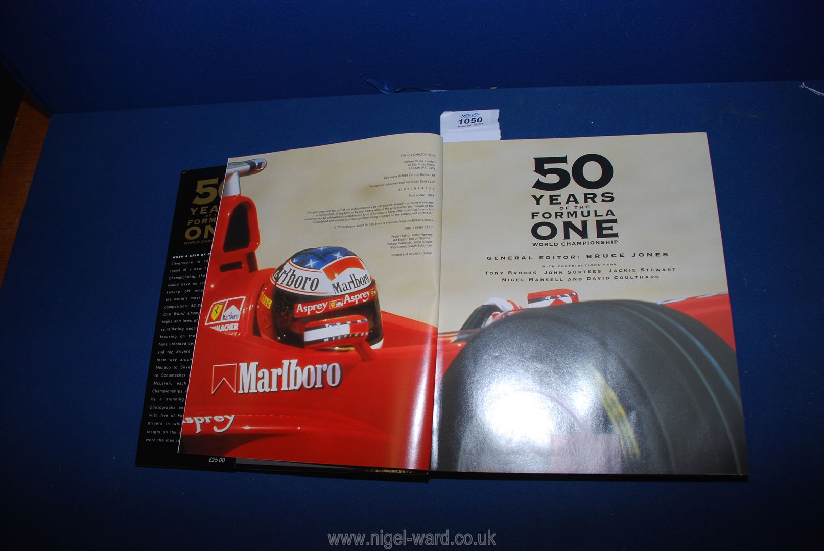 A first edition book, Fifty Years of Formula One 1999. - Image 2 of 2