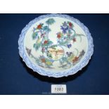 A finely decorated Chinese porcelain Bowl with scenes of Chinese ladies meeting for leisure