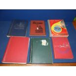 A quantity of hard back Stamp Albums and contents: Foreign, English, The Victory, Cardinal,