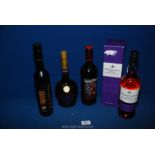 A bottle of Captain Morgan dark rum and boxed Glenfairn single malt whisky (both 700cl),