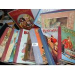 A box of children's books: Chatterbox Annual,The Children's Hour,