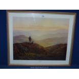 A framed Gerald Coulson print titled 'Time for Home'. 24 1/2" x 20 1/2".