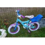 Child's Disney push bike