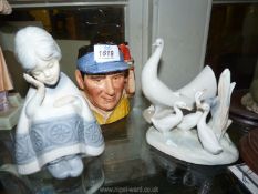 A Royal Doulton character jug of a Golfer modelled by David Biggs,