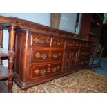 A most elegant Mahogany veneer mirror backed sideboard by Ralph Johnson of Warrington,