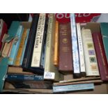 A quantity of Antique Reference books to include British Pottery Marks, Drinking Glasses etc.