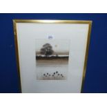 A framed Artists trial proof entitled "Teasles", signed lower right Kathleen Caddick,