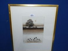 A framed Artists trial proof entitled "Teasles", signed lower right Kathleen Caddick,