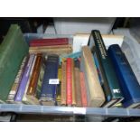 A box of books to include BSAC Diving Manual, Bettws-y-Coed, The Death of Wingate etc.