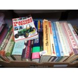 A box of books to include Birds, cookbooks, Nature etc.