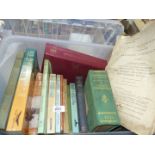 A box of books on Fishing including Lloyd's Register of Yachts,