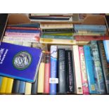 A box of books to include SS Great Britain, England England by Julian Barnes,
