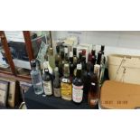 A qty of wines and spirits