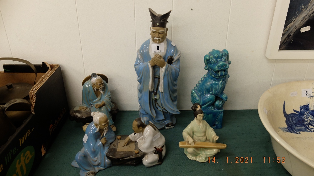 A qty of oriental china etc.