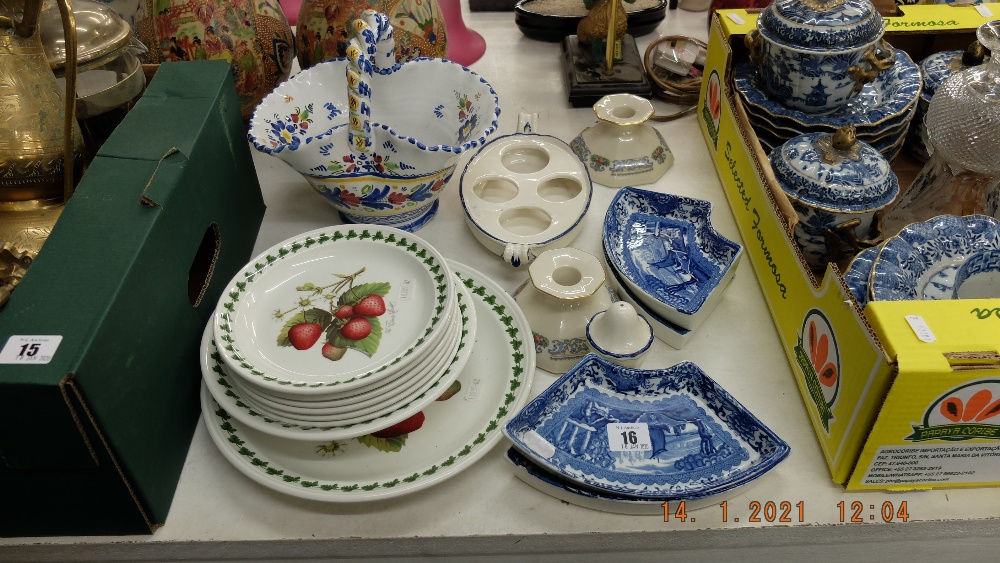 A qty of assorted early and modern china