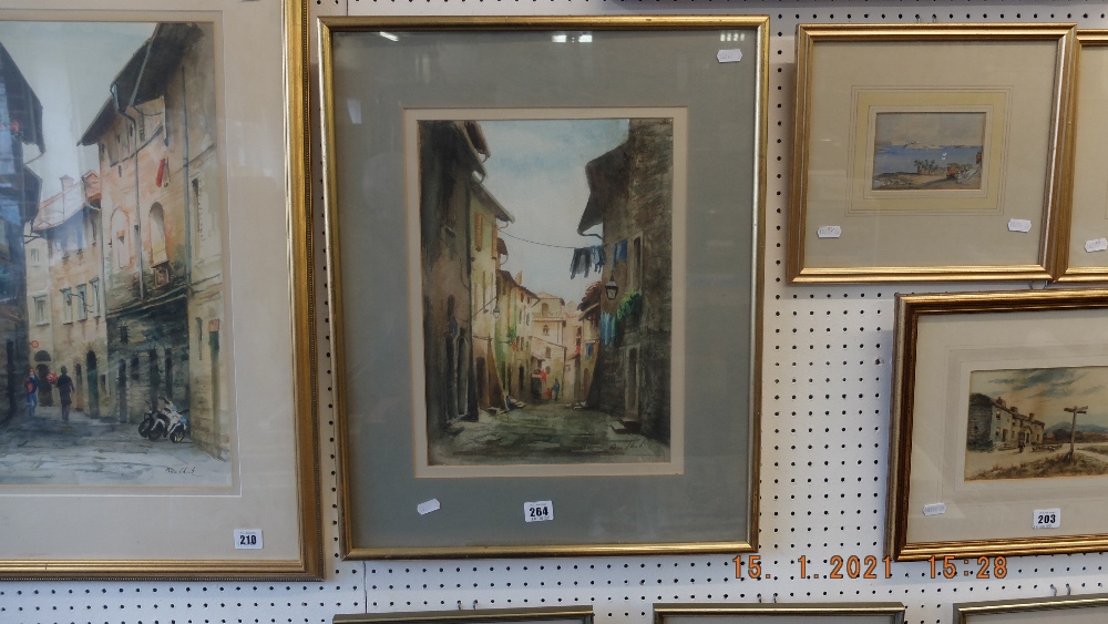 A gilt framed watercolour,