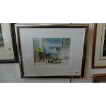 A framed and glazed watercolour,