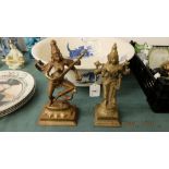 Two Hindu god figures