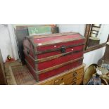 An old travel trunk