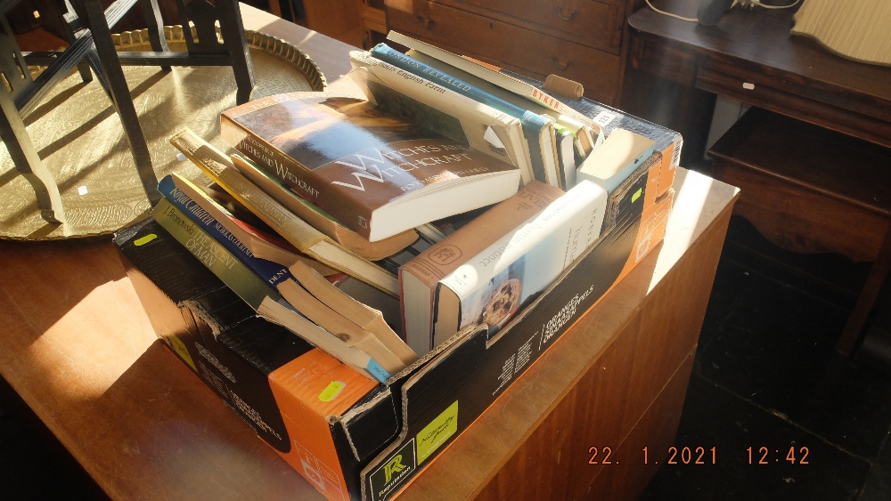 Box of books, Egypt etc,