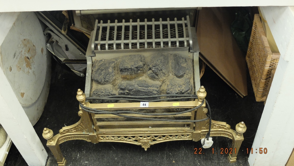 A decorative electric fire