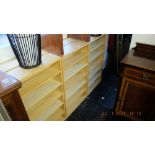 Six oak cd racks plus another