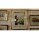 A gilt framed watercolour,