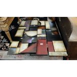 Four decorative modern art panels