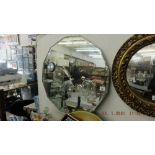 An Artdeco style mirror/ clock