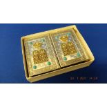 Two Israeli prayer books, covered in semi precious stones,