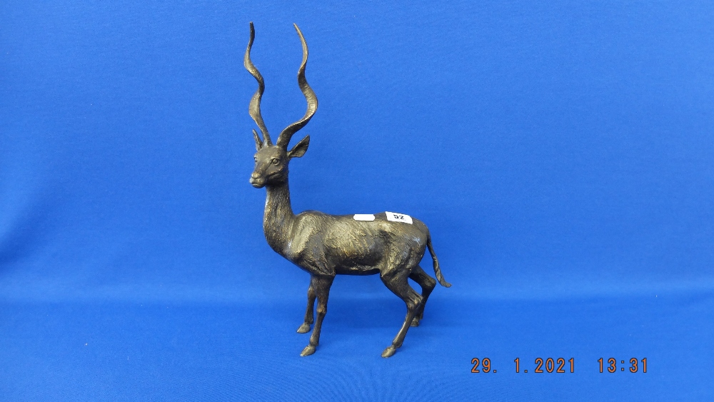 A bronze model of a Deer