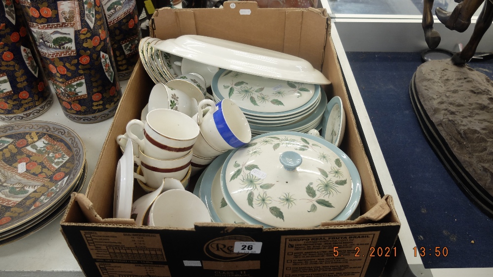 A part dinner set and a part tea set