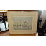 Two limited edition lithographs, seascapes,