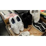 Six pairs of trainers two pairs new, four used condition; Adidas size 6 x2 pairs, Nike 270 size 5,