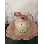A Victorian jug and bowl set