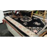 An oriental rug,