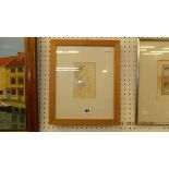 A framed pastel drawing, signed 'Jacky 1962', Phillip Sutton,