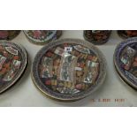 Eight Imari style plates