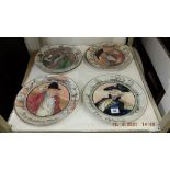 Eight Royal Doulton character plates