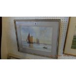 A framed Seascape, E.