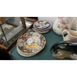 Two large Chinese plates, Imari plate,