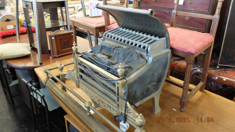 A decorative electric fire