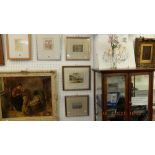 Three gilt framed watercolours