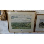 A framed watercolour, D K Fletcher,