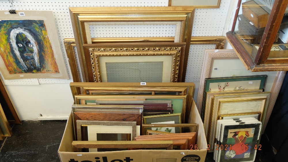 A qty of frames and pictures