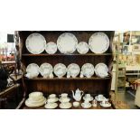 A Crown Staffordshire part dinner set plus another