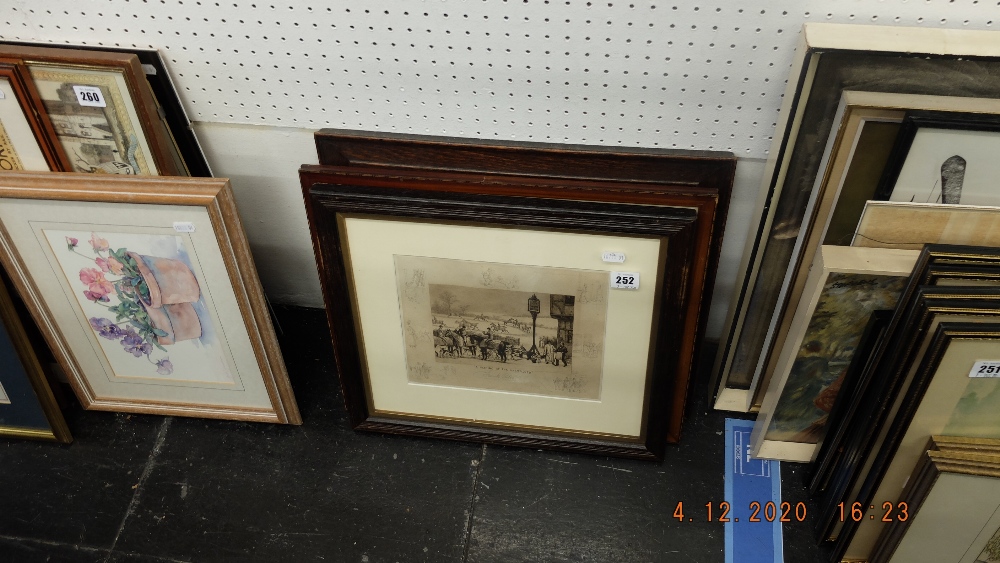 Three framed and glazed Hunting scenes,by Frank Paton 'A meeting of the unemployed', - Image 4 of 6