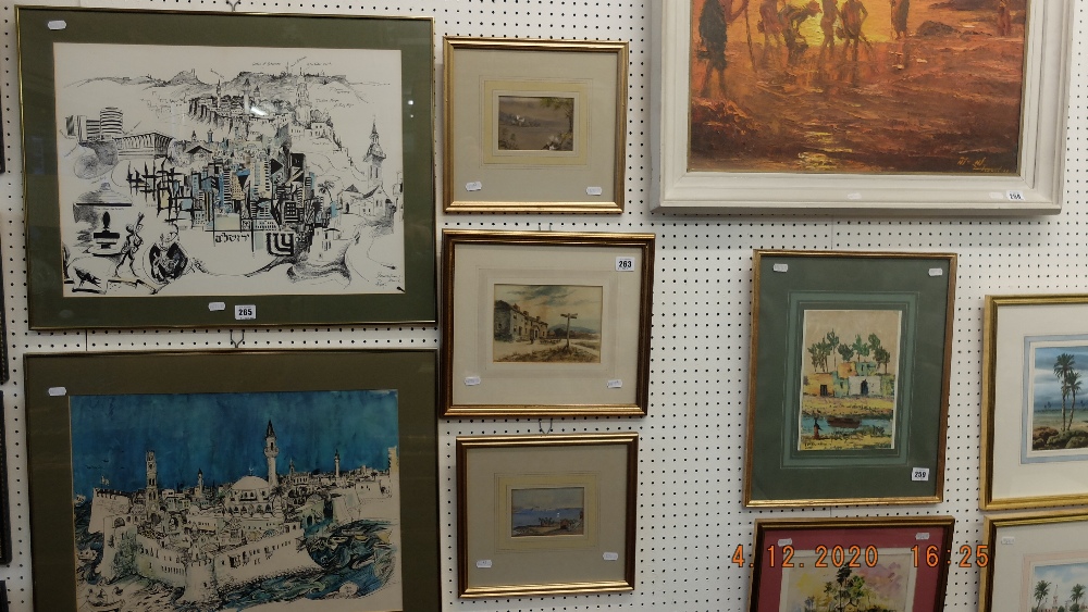 Three gilt framed watercolours - Image 4 of 6
